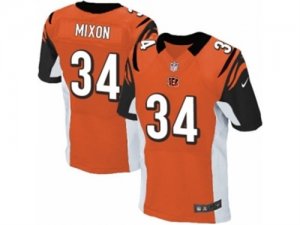Mens Nike Cincinnati Bengals #34 Joe Mixon Elite Orange Alternate NFL Jersey