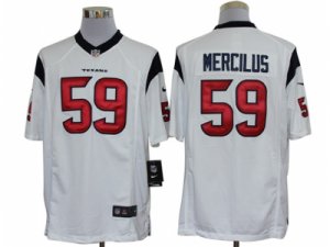 Nike NFL Houston Texans #59 Whitney Mercilus White Jerseys(Limited)