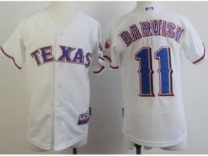 Youth mlb Texas Rangers #11 Yu Darvish white[Cool Base]