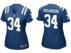 Nike Women Indianapolis Colts #34 Trent Richardson Blue Jersey
