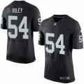 Mens Nike Oakland Raiders #54 Perry Riley Elite Black Team Color NFL Jersey