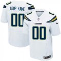 Mens Nike Los Angeles Chargers Customized Elite White NFL Jersey