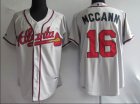 MLB Jerseys Atlanta Braves #16 Mccann grey