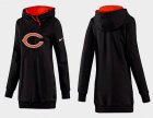 Women Chicago bears Logo Pullover Hoodie-083