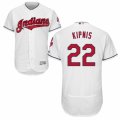 Men's Majestic Cleveland Indians #22 Jason Kipnis White Flexbase Authentic Collection MLB Jersey