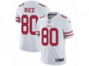 Mens Nike San Francisco 49ers #80 Jerry Rice Vapor Untouchable Limited White NFL Jersey