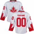 Youth Adidas Team Canada Customized Premier White Home 2016 World Cup Ice Hockey Jersey