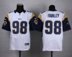 Nike St.Louis Rams #98 FAIRLEY white jerseys(Elite)