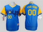 Tampa Bay Rays Blue 1988 Turn Back The Clock Mens Customized Throwback Jersey