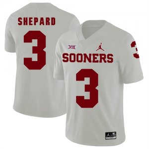 Oklahoma Sooners #3 Sterling Shepard White College Football Jersey