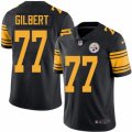 Men Nike Pittsburgh Steelers #77 Marcus Gilbert Black Color Rush Limited Jersey