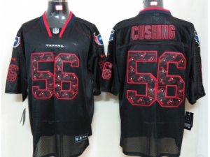 Nike NFL Houston Texans #56 Brian Cushing Lights Out Black Elite Jerseys