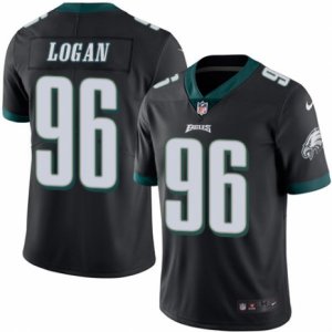 Youth Nike Philadelphia Eagles #96 Bennie Logan Limited Black Rush NFL Jersey