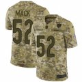 Mens Nike Chicago Bears #52 Khalil Mack Limited Camo 2018 Salute to Service NFL Jersey