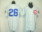 mlb chicago cubs #26 billy williams m&n white(blue strip)