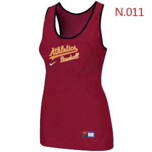 Nike Oakland Athletics Tri-Blend Racerback stretch Tank Top Red