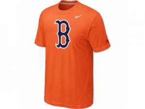 MLB Boston Red Sox Heathered Nike Orange Blended T-Shirt