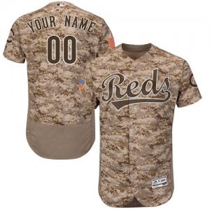 Cincinnati Reds Camo Mens Customized Flexbase Jersey