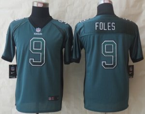 Youth 2014 New Nike Philadelphia Eagles #9 Foles Green Jerseys(Drift Fashion)