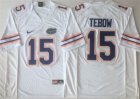 Florida Gators 15 Tim Tebow White College Football Jersey