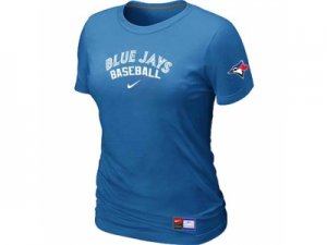 Women Toronto Blue Jays Nike L.blue Short Sleeve Practice T-Shirt