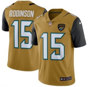 Mens Jacksonville Jaguars #15 Allen Robinson Nike Gold Color Rush Limited Jersey
