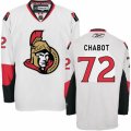 Mens Reebok Ottawa Senators #72 Thomas Chabot Authentic White Away NHL Jersey