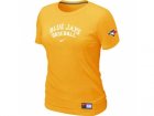 Women Toronto Blue Jays Nike Yellow Short Sleeve Practice T-Shirt