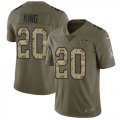 Nike Chargers #20 Desmond King Olive Camo Salute To Service Limited Jersey