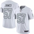 Mens Nike Oakland Raiders #57 Cory James Limited White Rush NFL Jersey