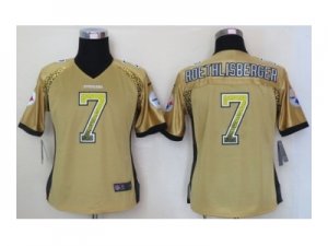 nike women nfl jerseys pittsburgh steelers #7 ben roethlisberger gold[Elite drift fashion]