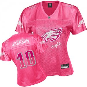 women nfl philadelphia eagles #10 jackson red[2011 fem fan]