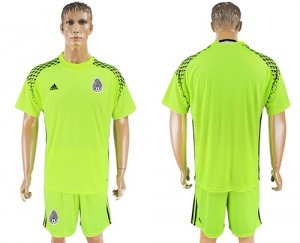 Mexico Fluorescent Green Goalkeeper 2018 FIFA World Cup Soccer Jersey