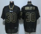 Nike St.Louis Rams #30 Todd Gurley Black Jerseys(Elite Lights Out)