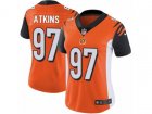 Women Nike Cincinnati Bengals #97 Geno Atkins Vapor Untouchable Limited Orange Alternate NFL Jersey
