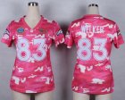 Nike Women Denver Broncos #83 Wes Welker Salute to Service New Pink Camo jerseys