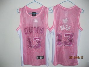 women nba phoenix suns #13 nash pink