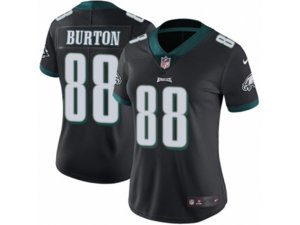 Women Nike Philadelphia Eagles #88 Trey Burton Vapor Untouchable Limited Black Alternate NFL Jersey