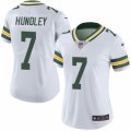 Women's Nike Green Bay Packers #7 Brett Hundley Limited White Rush NFL Jersey