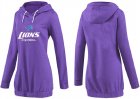 Women Detroit Lions Logo Pullover Hoodie-065