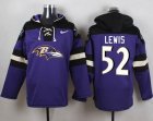 Nike Baltimore Ravens #52 Ray Lewis Purple Player Pullover Hoodie