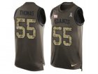 Mens Nike New York Giants #55 J.T. Thomas Limited Green Salute to Service Tank Top NFL Jersey