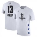Rockets #13 James Harden White 2019 NBA All-Star Game Men's T-Shirt