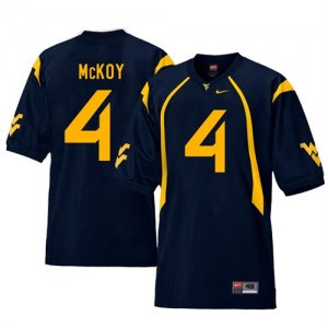 West Virginia Mountaineers #4 Kennedy McKoy Navy College Football Jersey