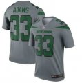 Nike Jets #33 Jamal Adams Gray Inverted Legend Jersey