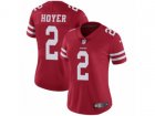 Women Nike San Francisco 49ers #2 Brian Hoyer Vapor Untouchable Limited Red Team Color NFL Jersey