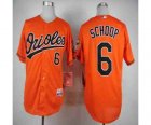 mlb jerseys baltimore orioles #6 schoop orange