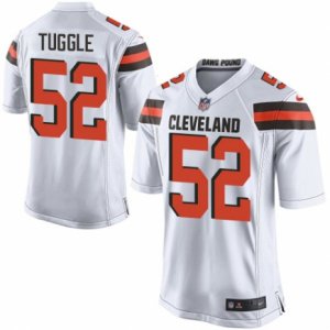 Mens Nike Cleveland Browns #52 Justin Tuggle Limited White NFL Jersey