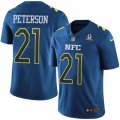 Mens Nike Arizona Cardinals #21 Patrick Peterson Limited Blue 2017 Pro Bowl NFL Jersey
