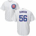 Men's Majestic Chicago Cubs #56 Hector Rondon Replica White Home Cool Base MLB Jersey